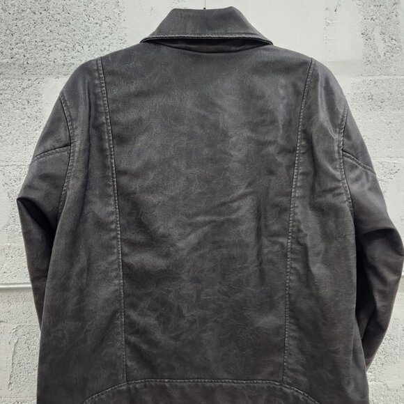 NWT Universal Thread Women's Moto Jacket Faux Leather Faded - Picture 5 of 10